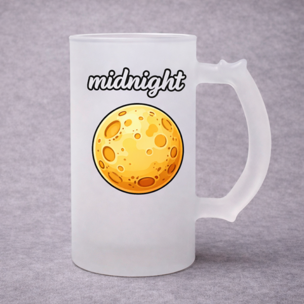 Pivní sklenice Matná/Čirá 450ml - Vlastní motiv